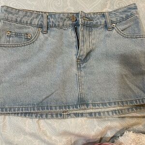 Edikted jean mini skirt small NWOT